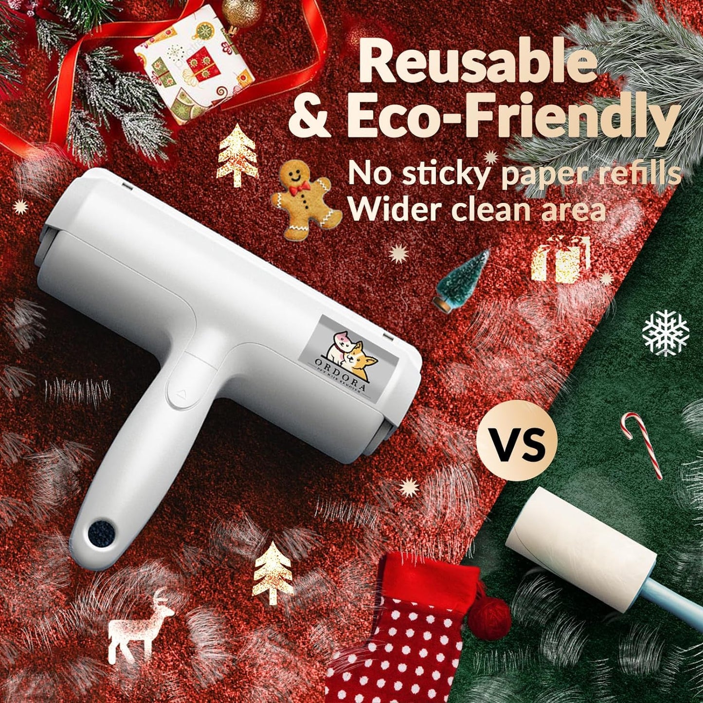 Pet Hair Removal Tool:Reusable Lint Roller for Pet Hair - Portable Pet Hair Remover - Dog and Cat Hair Remover for Couch, Furniture, Carpet, Clothes and Car Seat